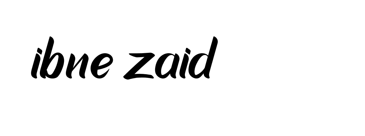 Signature of ibne-zaid