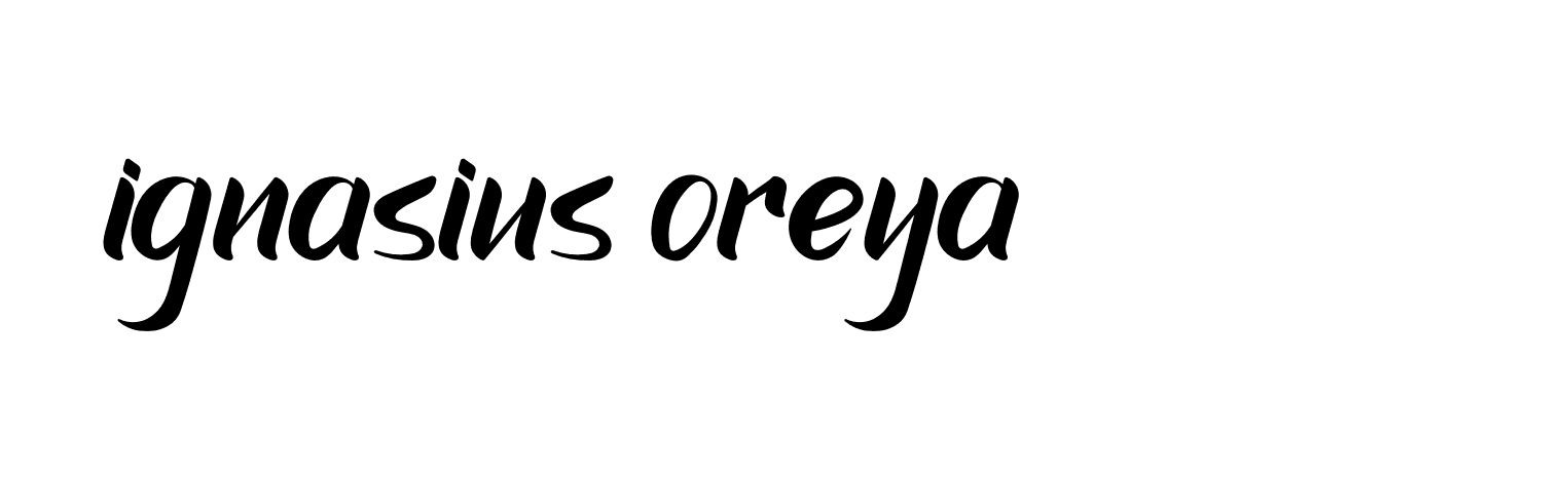 Signature of ignasius-oreya-