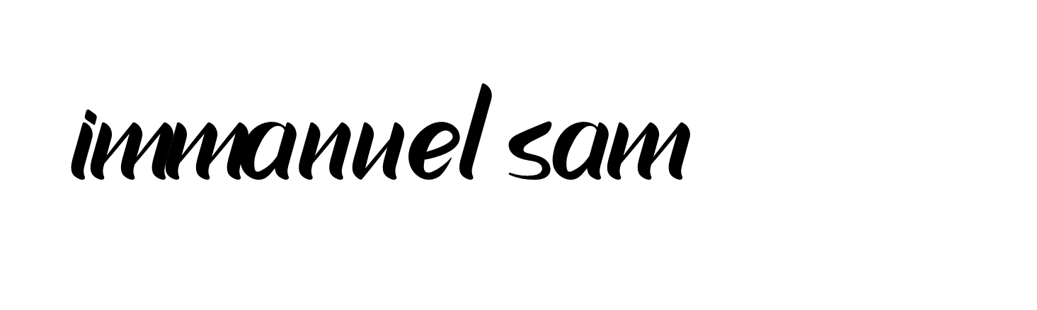 Signature of immanuel-sam