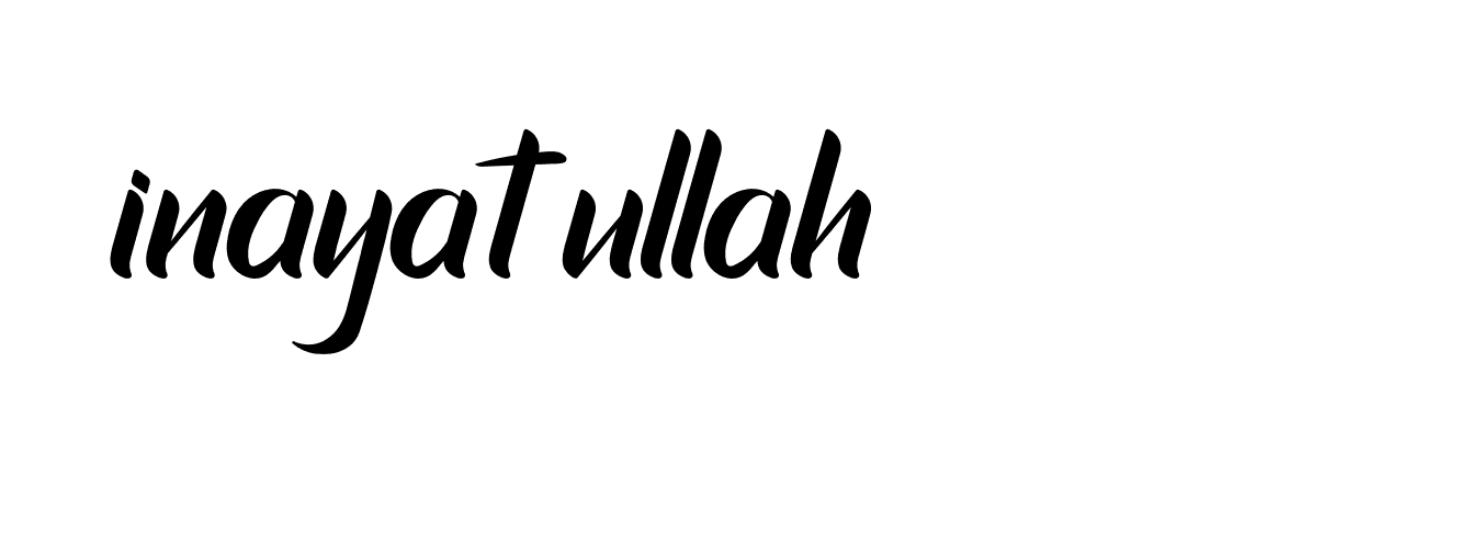 Signature of inayat-ullah-