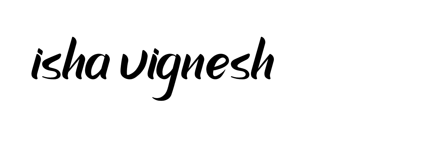 Signature of isha-vignesh