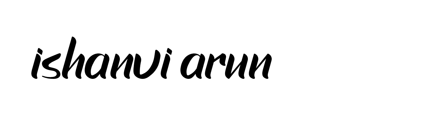 Signature of ishanvi-arun-