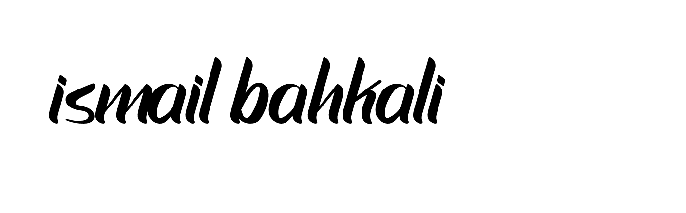 Signature of ismail-bahkali