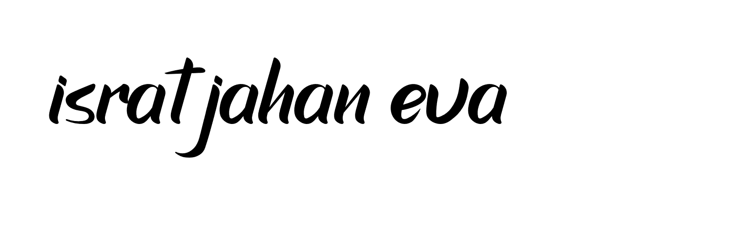 Signature of israt-jahan-eva