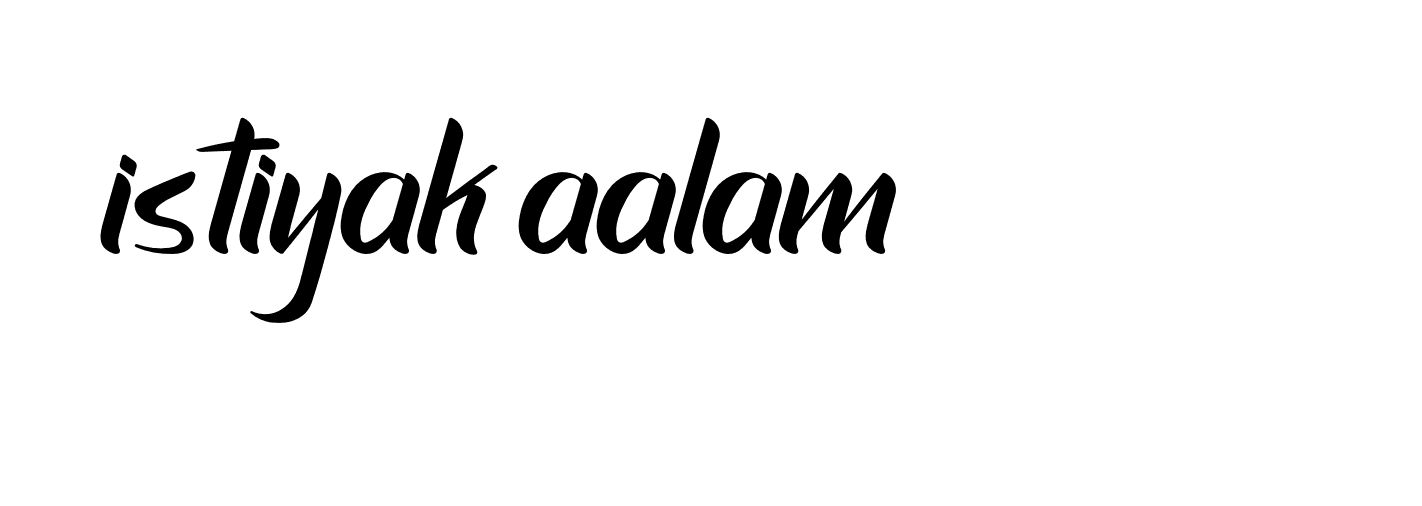 Signature of istiyak-aalam-