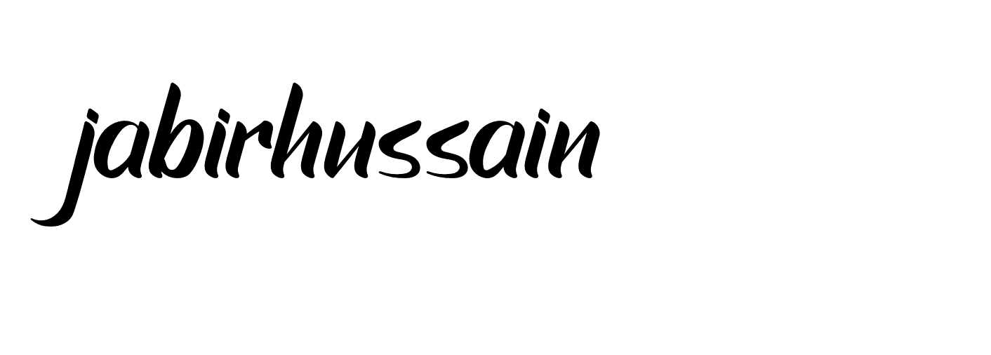 Signature of jabirhussain