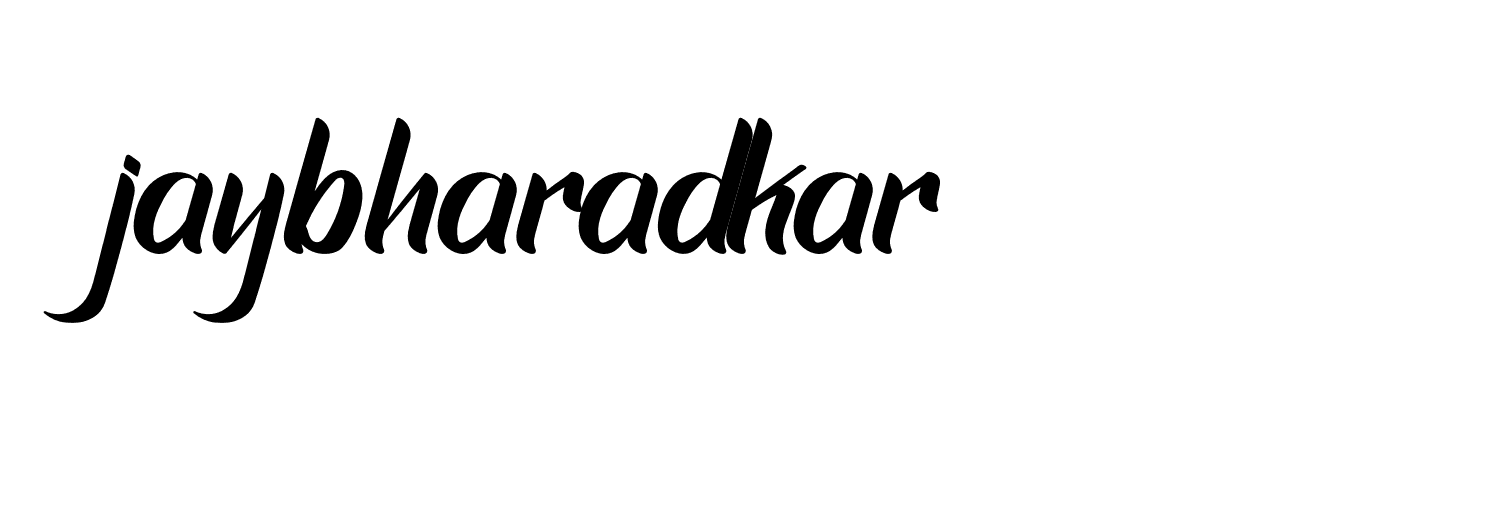 Signature of jaybharadkar