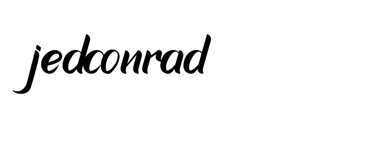 Signature of jedconrad