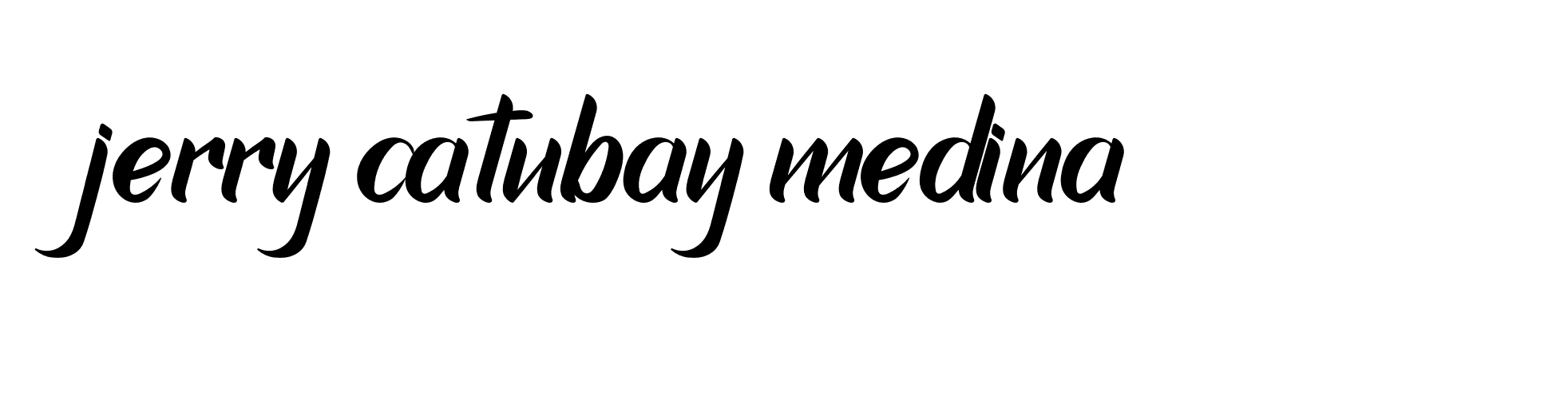 Signature of jerry-catubay-medina