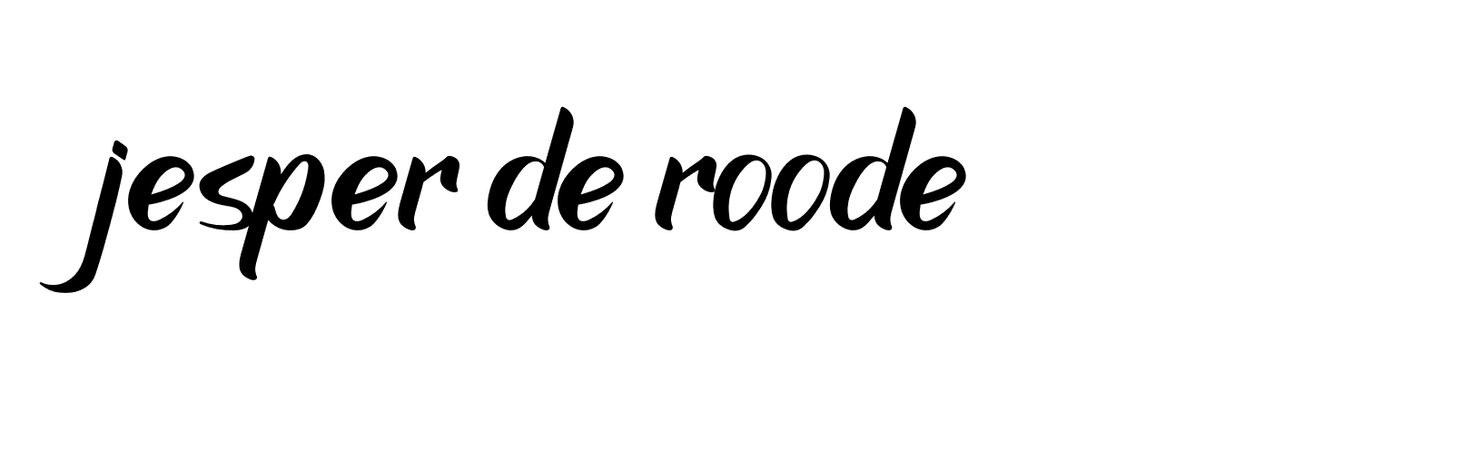 Signature of jesper-de-roode