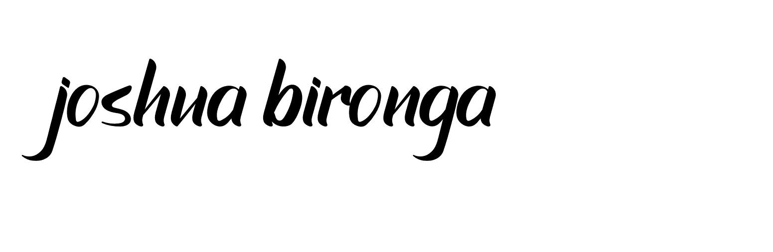 Signature of joshua-bironga