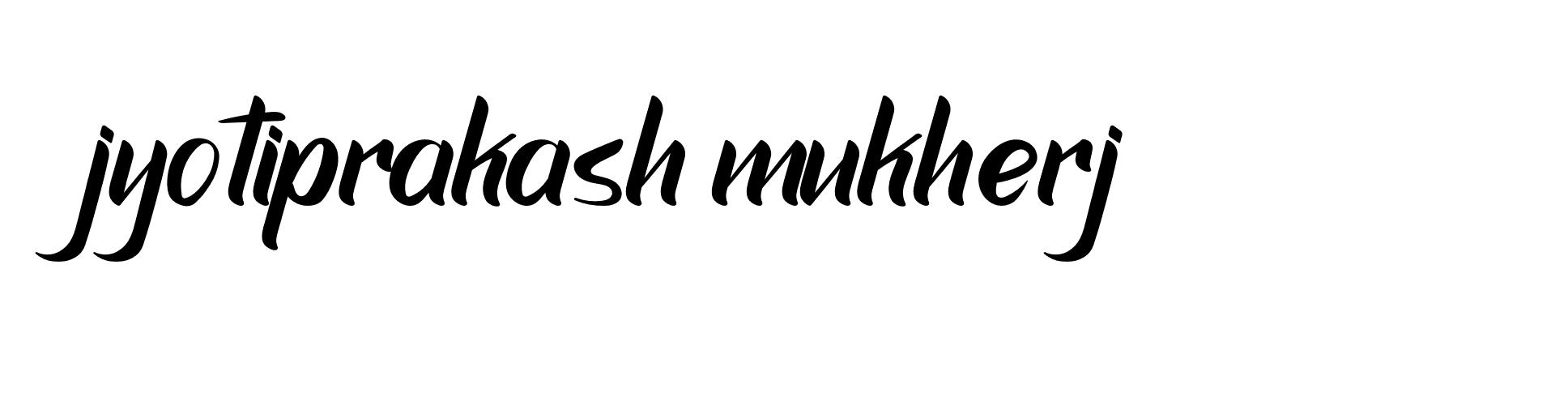 Signature of jyotiprakash-mukherj