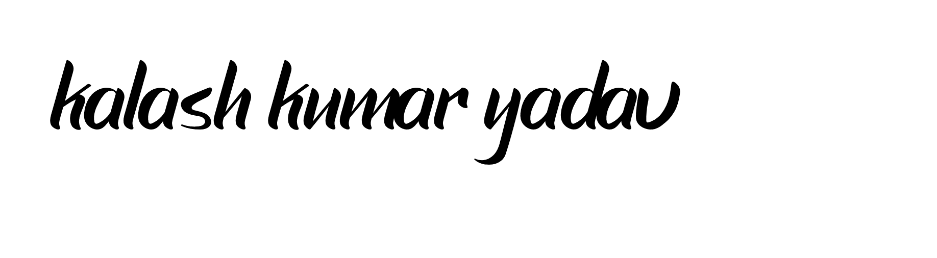 Signature of kalash-kumar-yadav