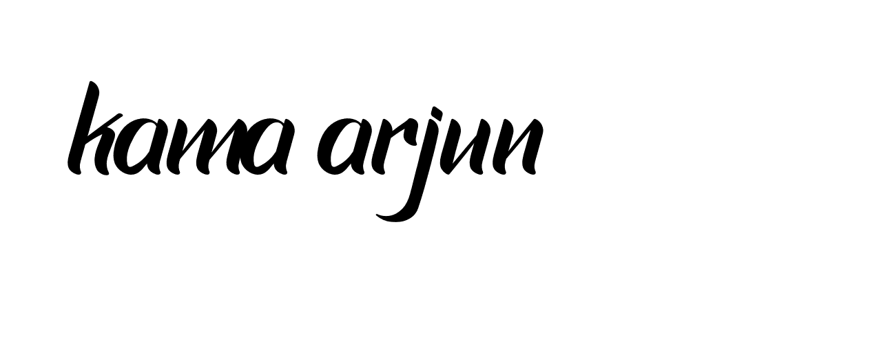 Signature of kama-arjun