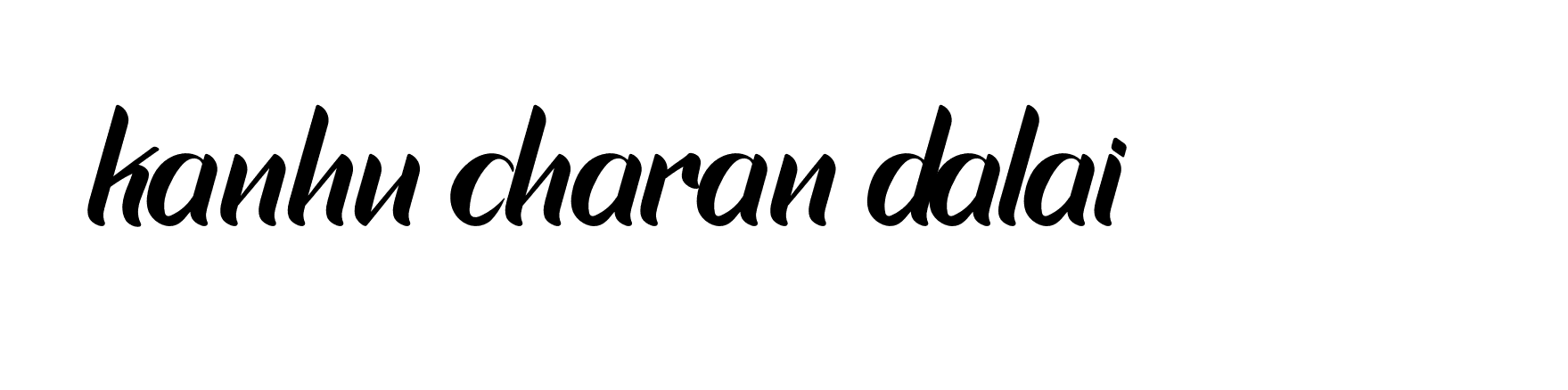 Signature of kanhu-charan-dalai