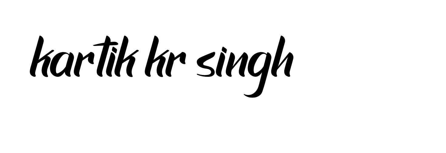 Signature of kartik-kr-singh