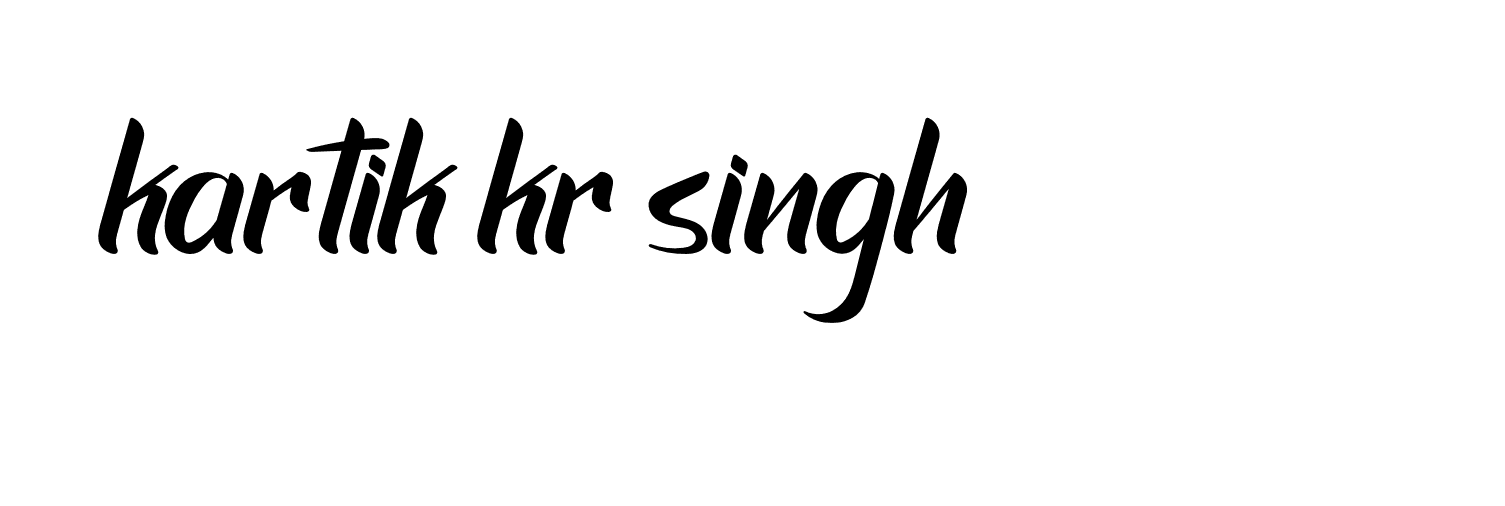 Signature of kartik-kr-singh-