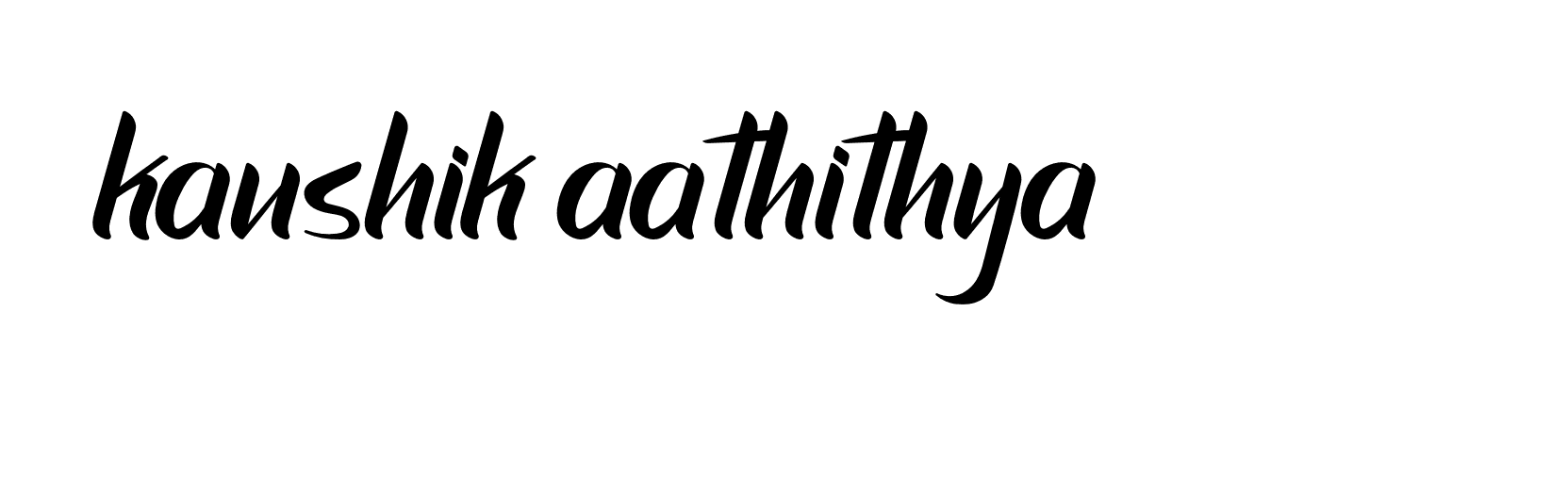 Signature of kaushik-aathithya