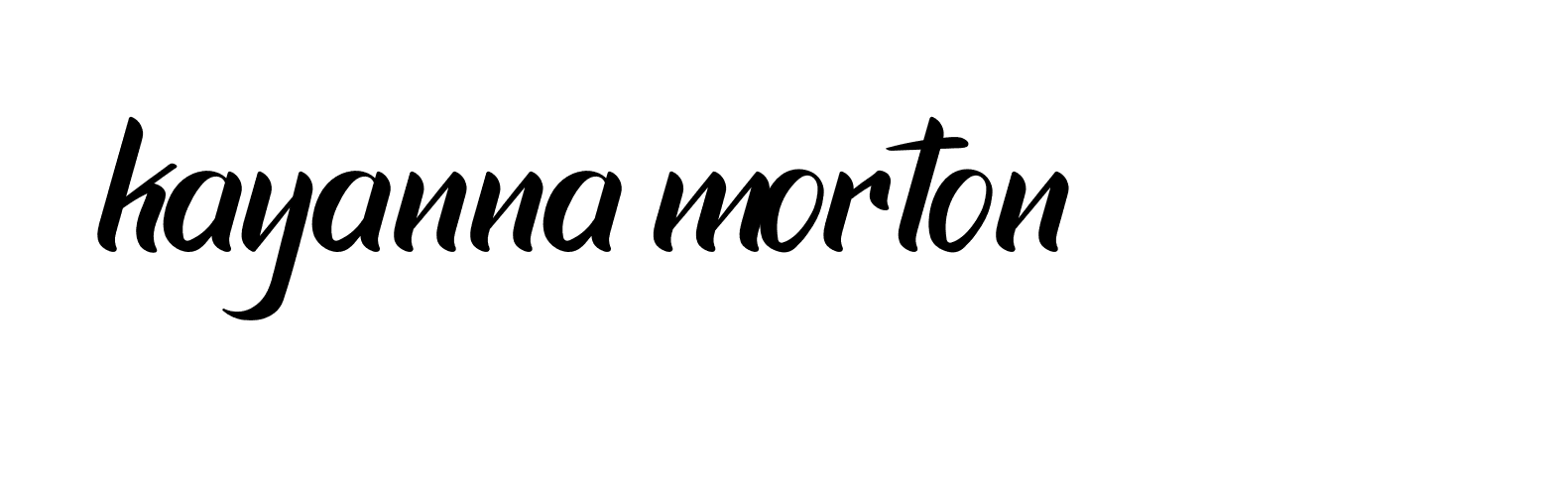 Signature of kayanna-morton