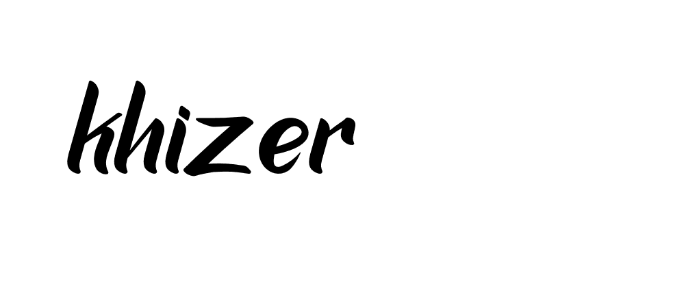 Signature of khizer