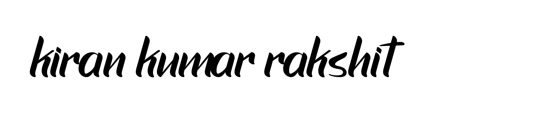 Signature of kiran-kumar-rakshit