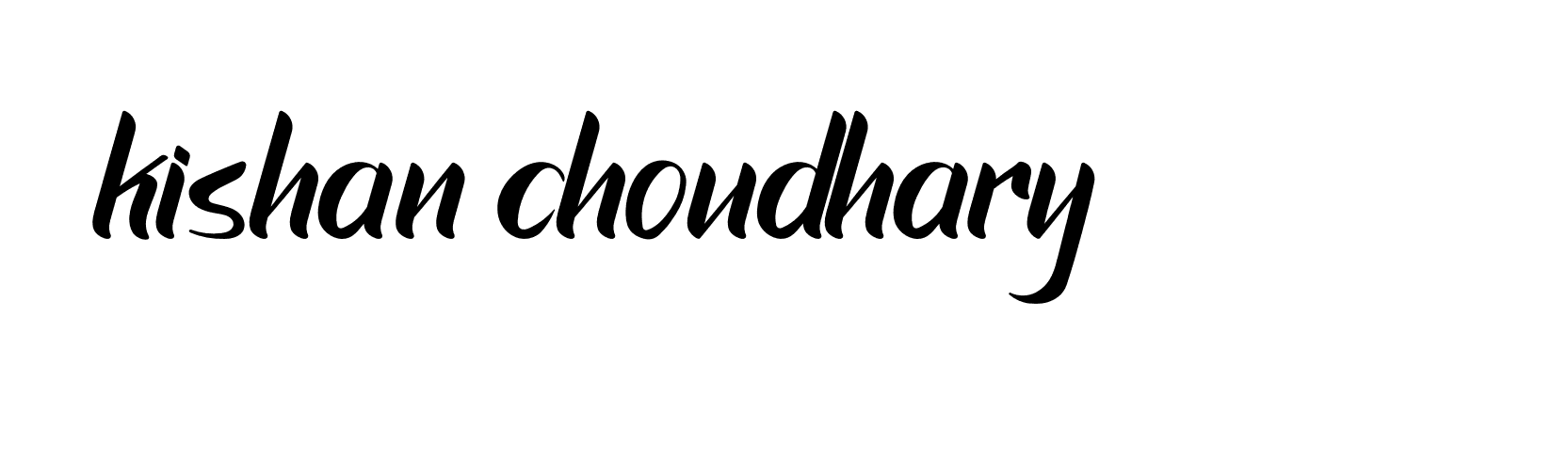 Signature of kishan-choudhary