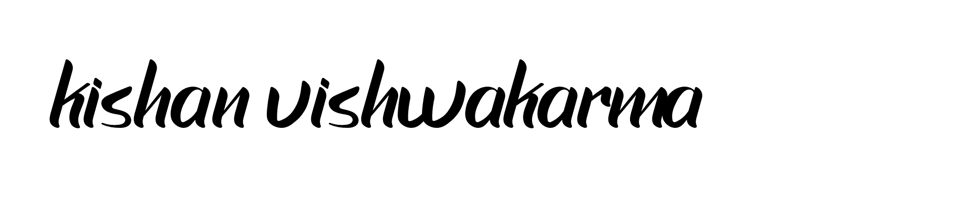 Signature of kishan-vishwakarma