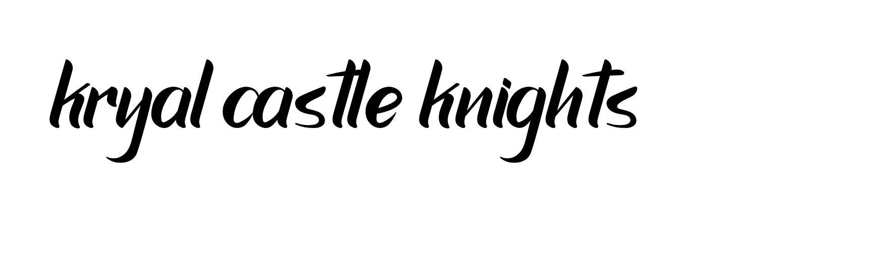 Signature of kryal-castle-knights