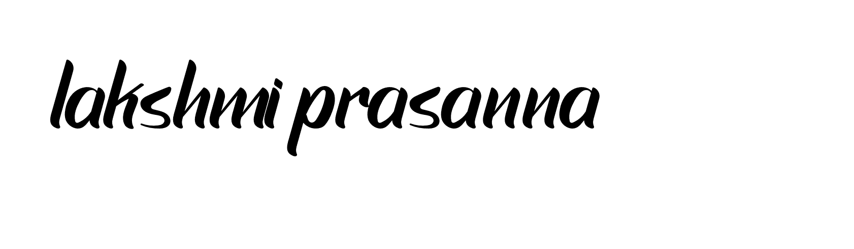 Signature of lakshmi-prasanna