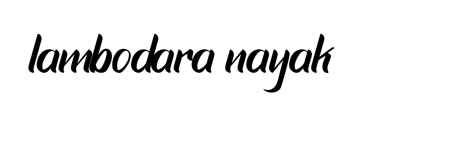 Signature of lambodara-nayak