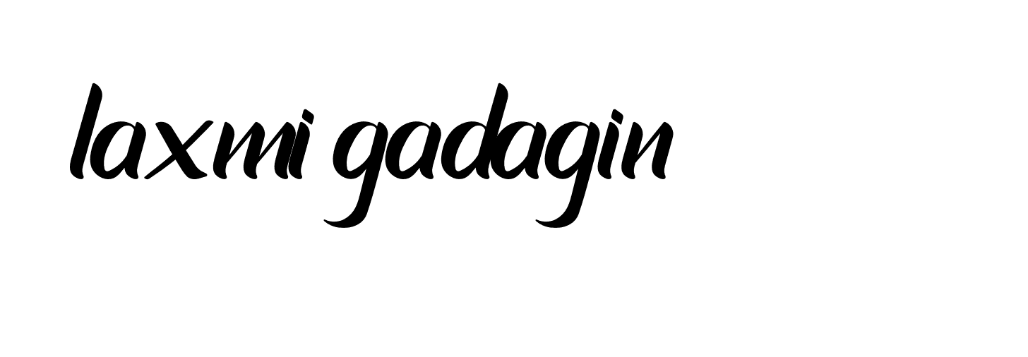 Signature of laxmi-gadagin