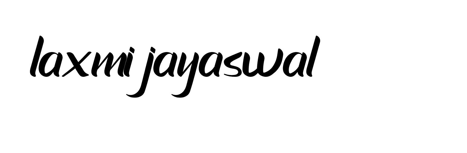 Signature of laxmi-jayaswal