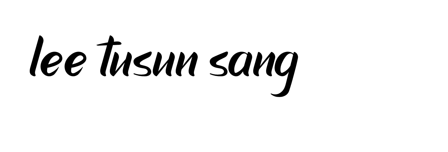 Signature of lee-tusun-sang