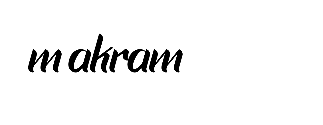 Signature of m-akram