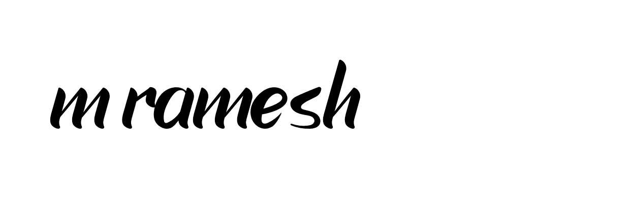 Signature of m-ramesh-