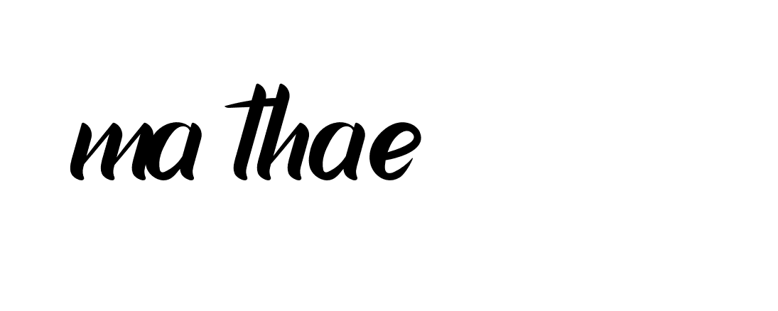 Signature of ma-thae