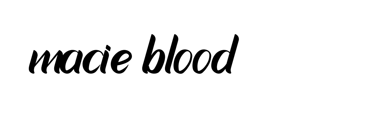 Signature of macie-blood