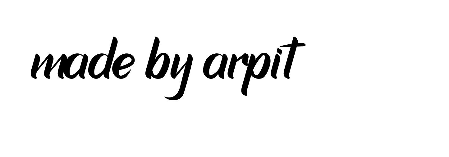 Signature of made-by-arpit