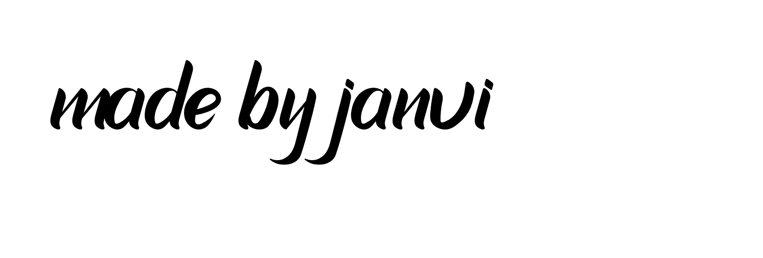 Signature of made-by-janvi-