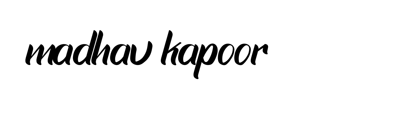 Signature of madhav-kapoor