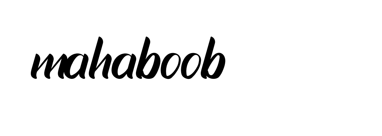 Signature of mahaboob