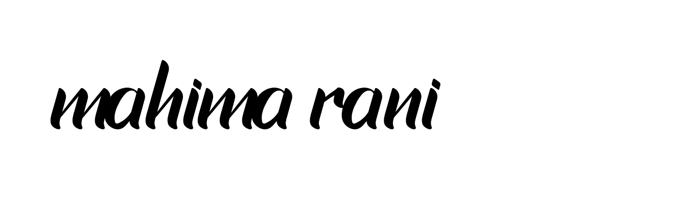 Signature of mahima-rani