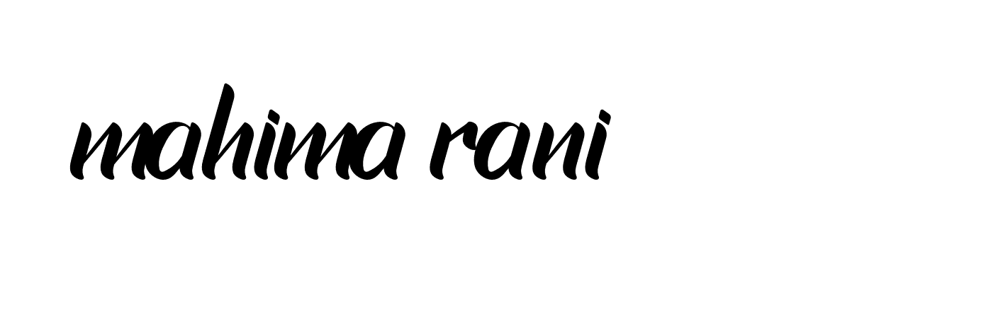 Signature of mahima-rani-