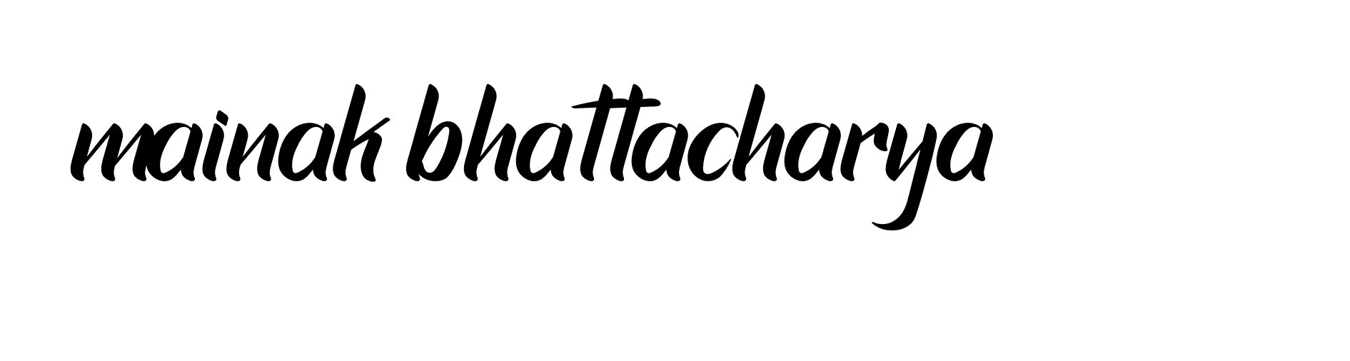 Signature of mainak-bhattacharya