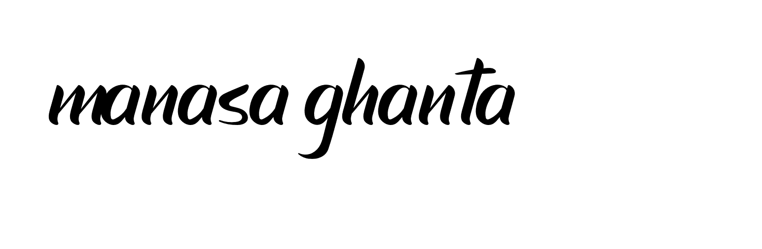 Signature of manasa-ghanta