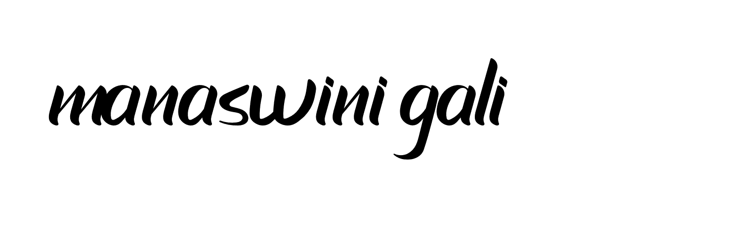 Signature of manaswini-gali