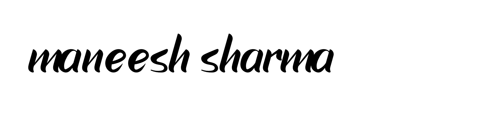 Signature of maneesh-sharma