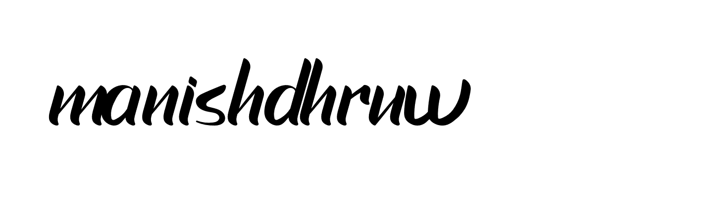 Signature of manishdhruw