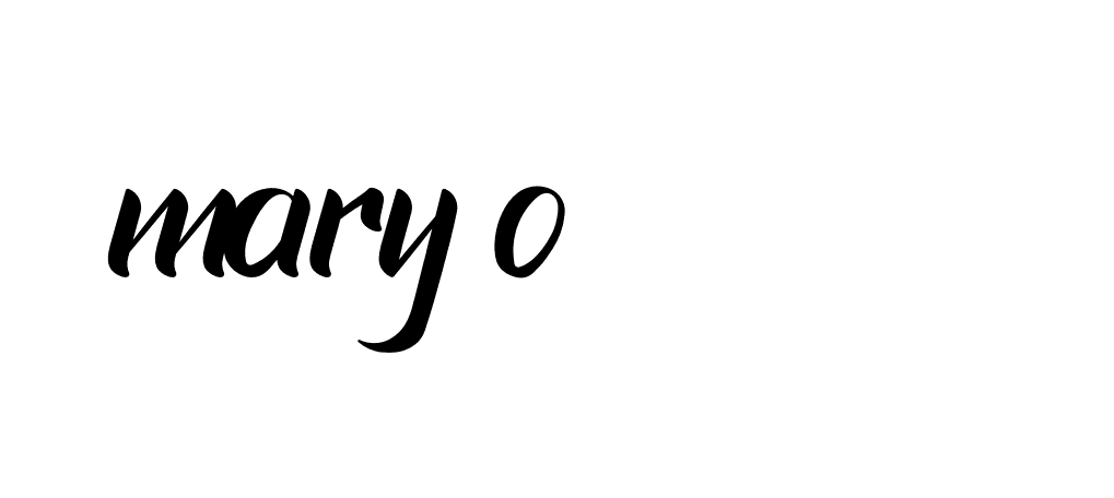 Signature of mary-o