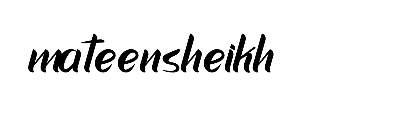 Signature of mateensheikh